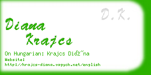 diana krajcs business card